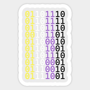 Binary Non-Binary Sticker